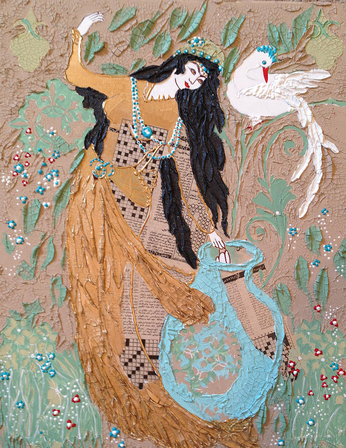 695x900 Persian Painting 3d Painting By Sima Amid Wewetzer - Persian Painting