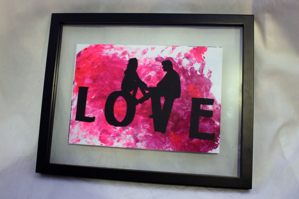 1024x682 Personalized Gift From Child's Finger Painting 3 Steps (With - Personalized Painting