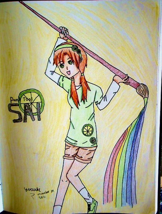 536x706 Paint Tool Sai Personification Thing By Amaiyuzuki564 - Personified Painting