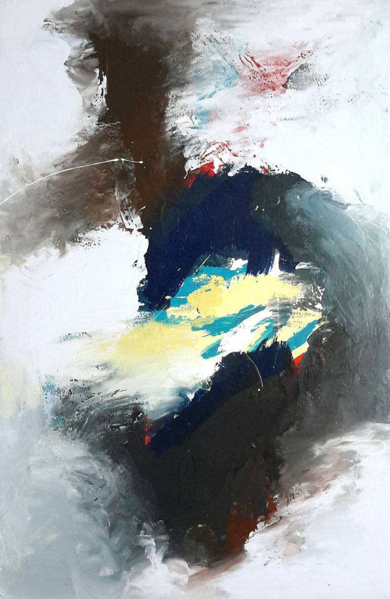 770x1181 Saatchi Art Abstrakt Personified Painting By Rodrigue Semabia - Personified Painting