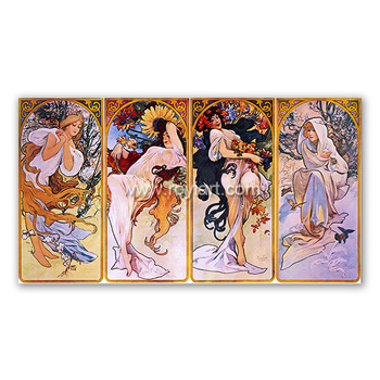 350x350 The Four Seasons Personified By A Woman Handmade Oil Painting By - Personified Painting