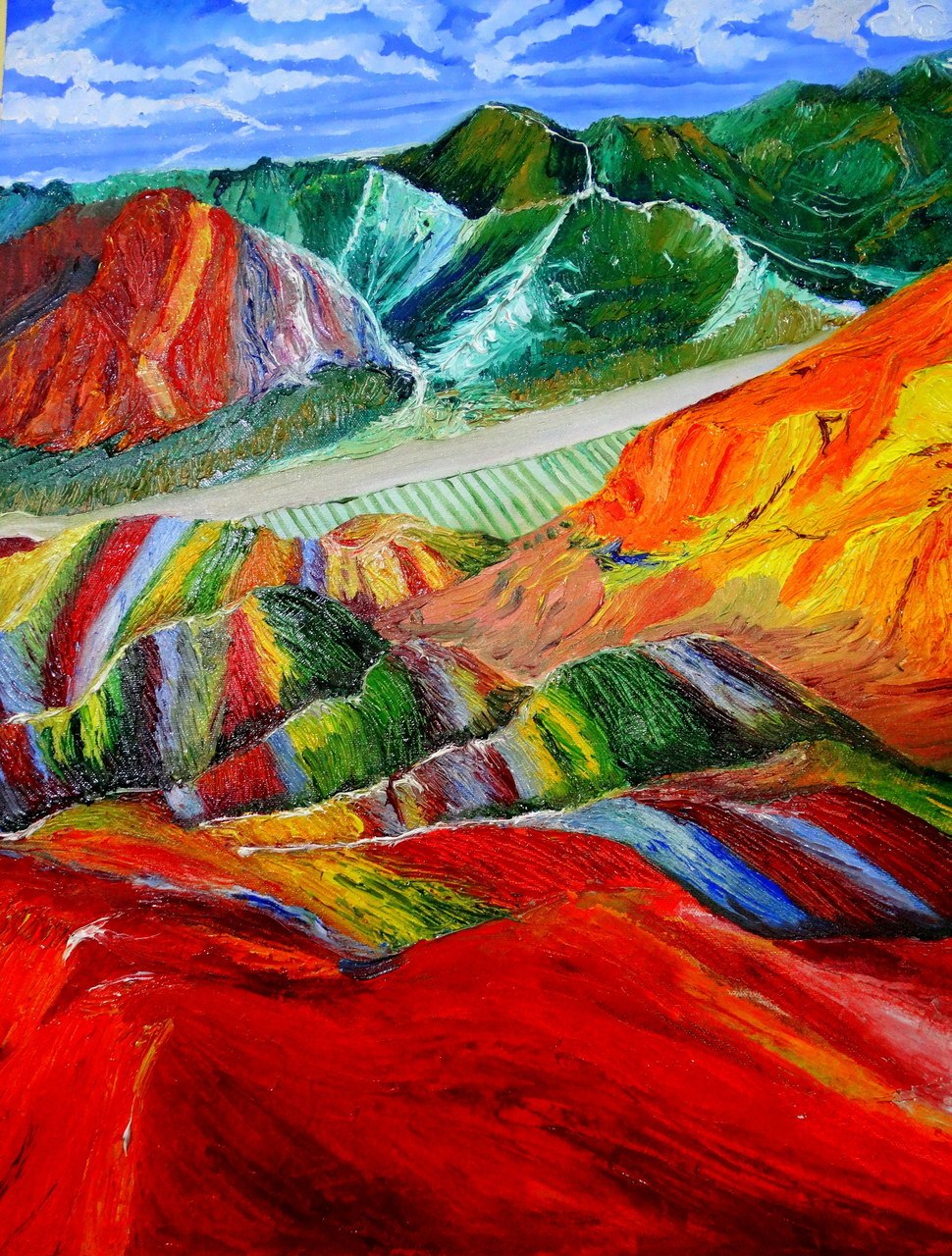 Разноцветные горы в Грузии