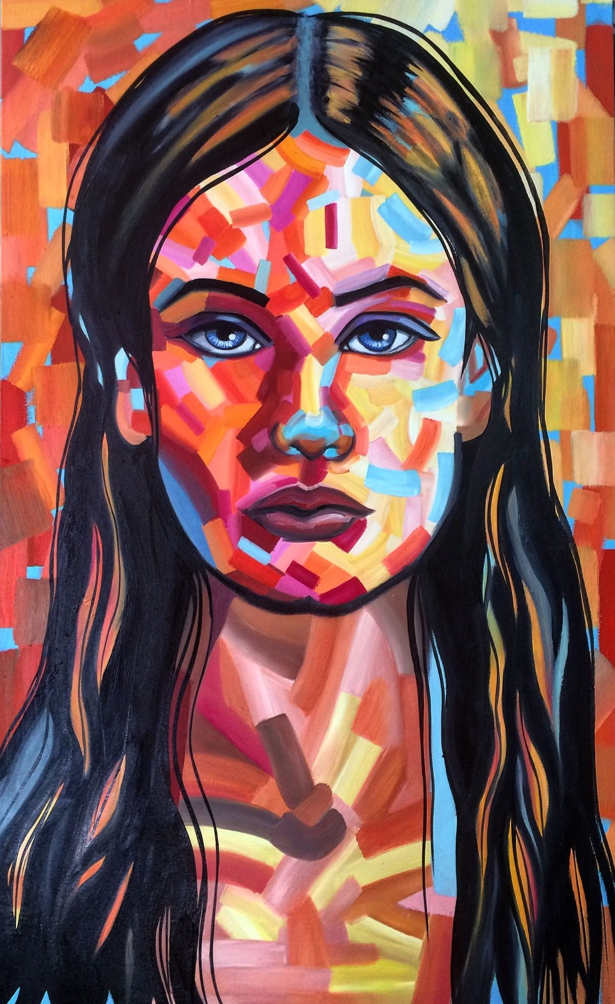 1205x1966 Oil Painting By Peruvian Artist Roy Ricaldi Saavedra. Title - Peruvian Artist Oil Painting