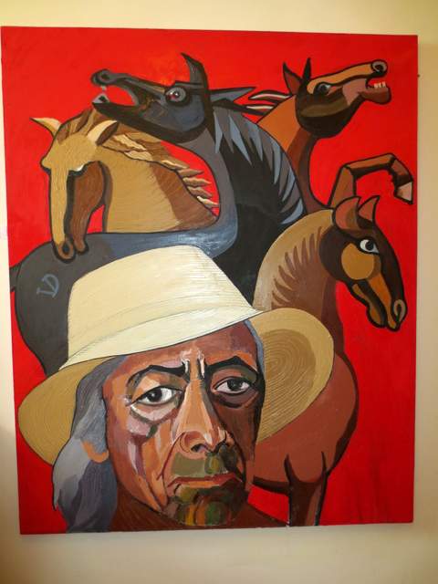 480x640 A Morning With Peru's Most Famous Artist Peru Sst Goshen College - Peruvian Artist Oil Painting