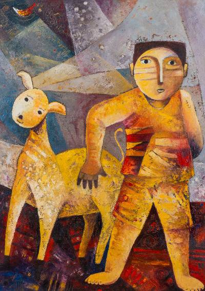 400x566 Peruvian Painting Signed By Original Artist - Peruvian Painting