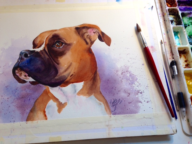 640x480 Paint Your Pup! Create Artistic Watercolor Pet Portraits - Pet Painting