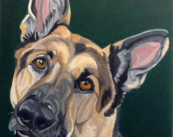 340x270 Pet Portrait Custom Dog Painting Custom Pet Portrait Pet - Pet Painting