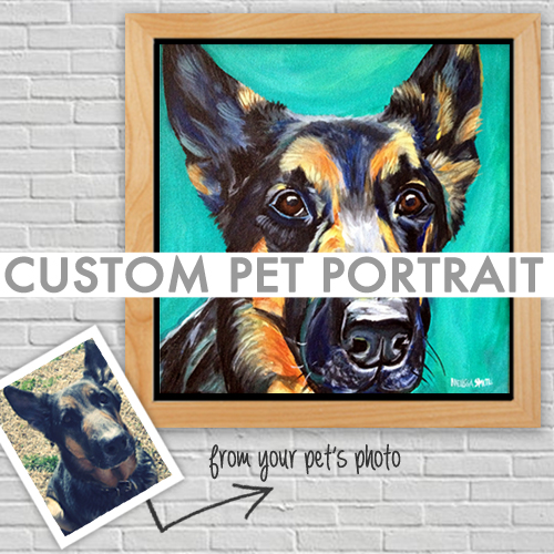 500x500 Pet Portrait Paintings From Photos Melissa Smith Art - Pet Painting