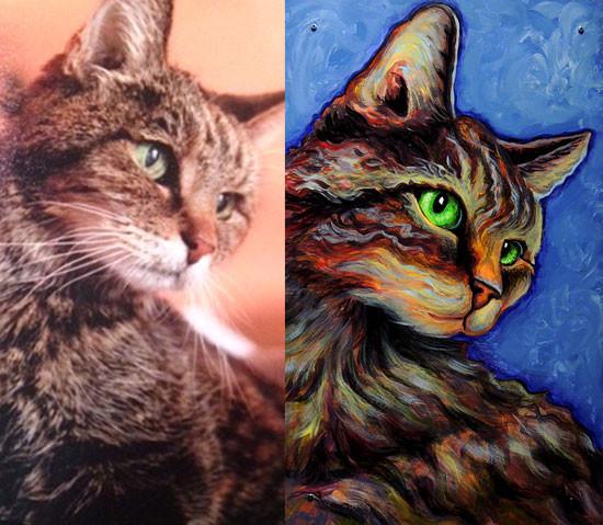 550x479 Custom Pet Portraits Get Your Pet Painted By Meg Harper - Pet Painting