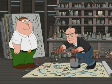 360x270 Jackson Pollock Family Guy Wiki Fandom Powered By Wikia - Peter Griffin Painting