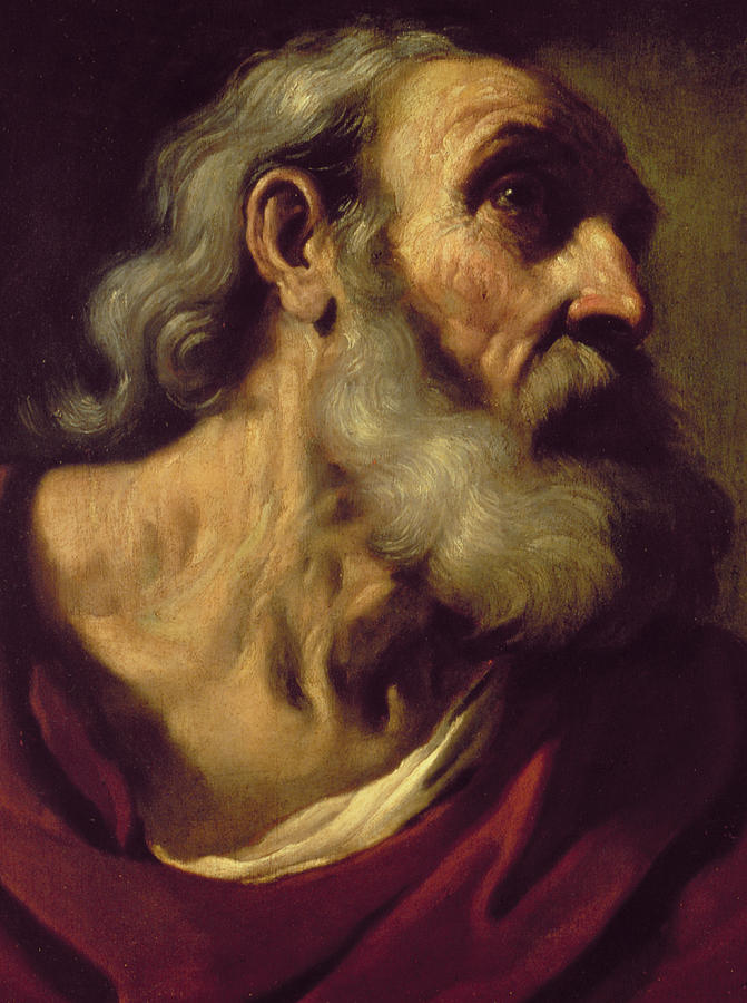 671x900 St. Peter Painting By Guercino - Peter Painting