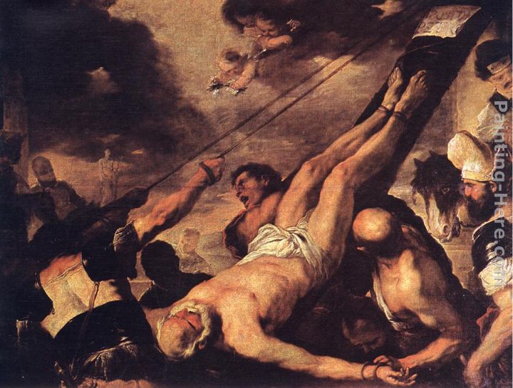 720x545 Luca Giordano Crucifixion Of St. Peter Painting Anysize 50% Off - Peter Painting