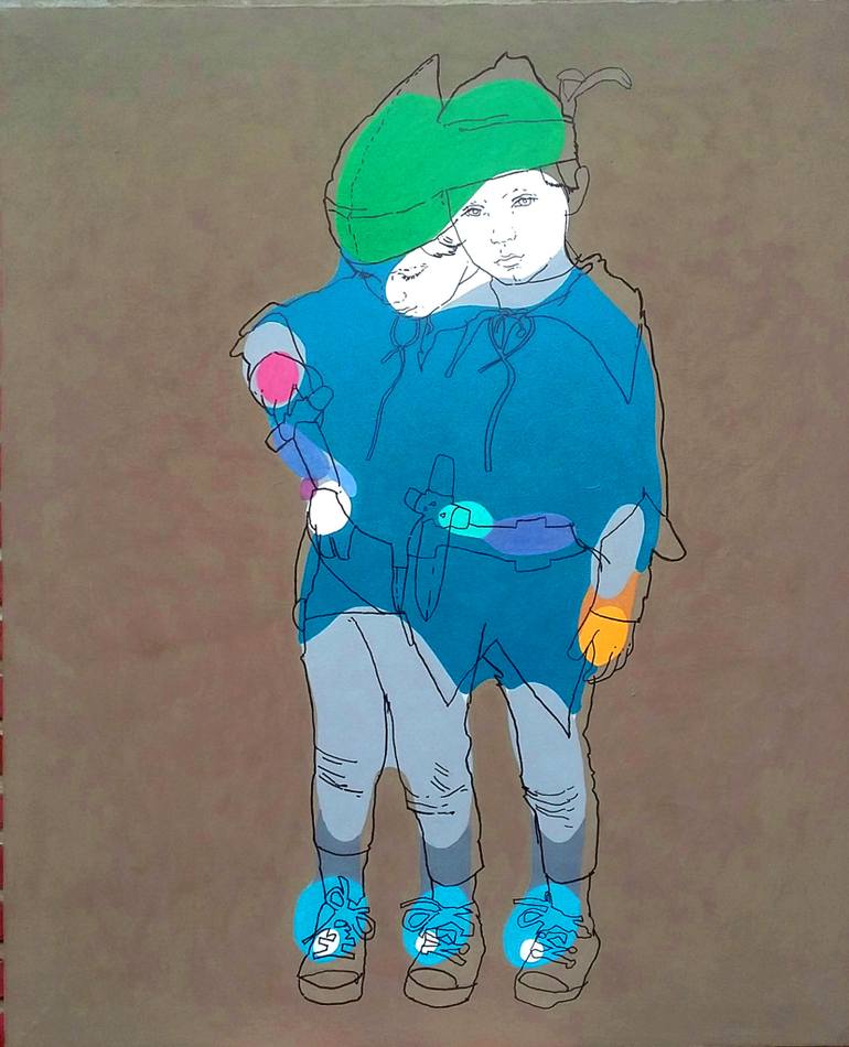 770x950 Saatchi Art Peter Pan Painting By Lidia Dyjak - Peter Pan Painting