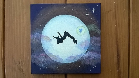 570x321 Large Single Peter Pan Painting - Peter Pan Painting