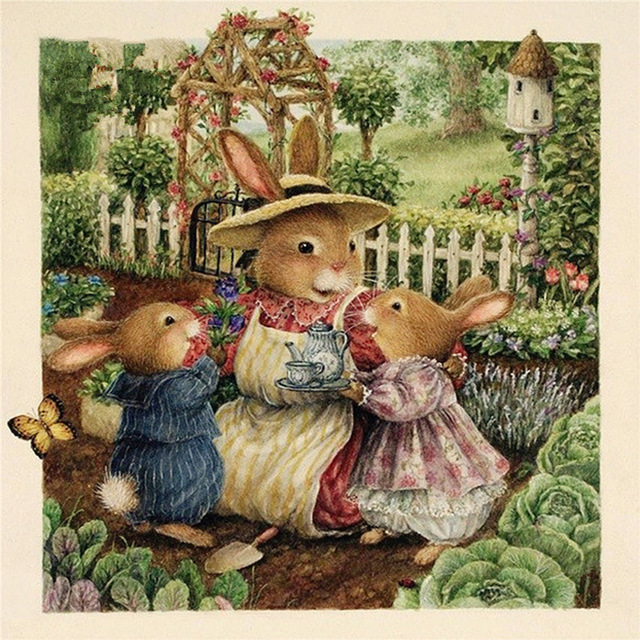 640x640 Li Loye Diy 5d Diamond Mosaic Peter Rabbit Full Diamond Painting - Peter Rabbit Painting