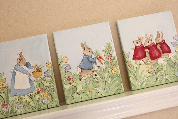 570x380 Peter Rabbit Elizabeth Lauren - Peter Rabbit Painting