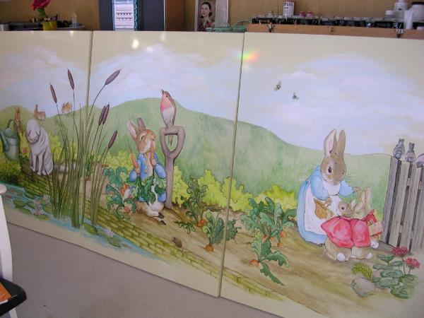 600x450 Peter Rabbit Mural - Peter Rabbit Painting