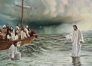 300x216 Jesus Walking On Water Photo Peter Walks Water, Matthew 1422 33 - Peter Walking On Water Painting