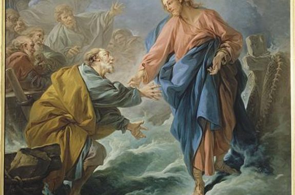 575x381 St. Peter Walks On Water Rebuke, Revelation, And Redemption - Peter Walking On Water Painting