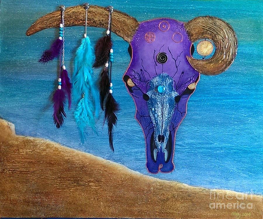 900x751 Peyote Dreams Painting By Gigi Croom - Peyote Painting