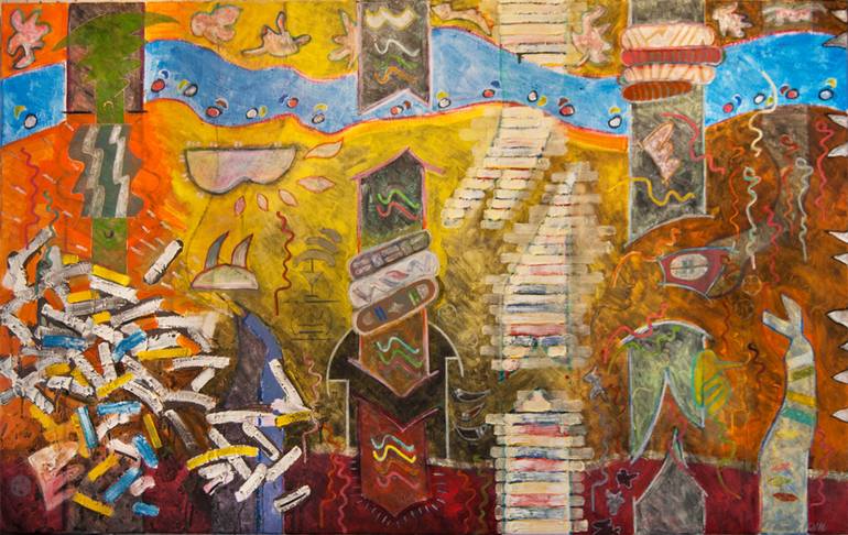 770x486 Saatchi Art Sweatlodge Peyote Painting By Mark Rich - Peyote Painting