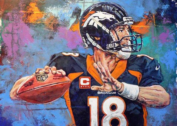 600x428 Peyton Manning - Peyton Manning Painting