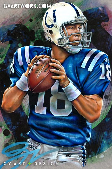 431x648 Gv Art + Design - Peyton Manning Painting