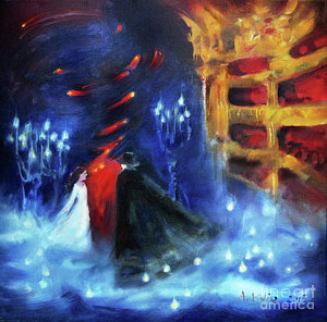 300x296 Phantom Of The Opera Paintings Fine Art America - Phantom Of The Opera Painting