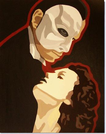 346x436 Phantom Of The Opera - Phantom Of The Opera Painting