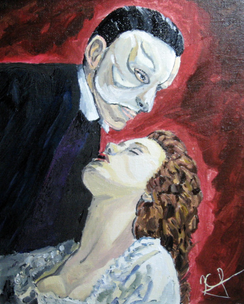 483x600 Phantom Of The Opera Portrait - Phantom Of The Opera Painting