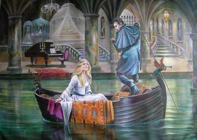 400x285 The Music Of The Night Phantom Of The Opera By Leon Goodman (Now - Phantom Of The Opera Painting