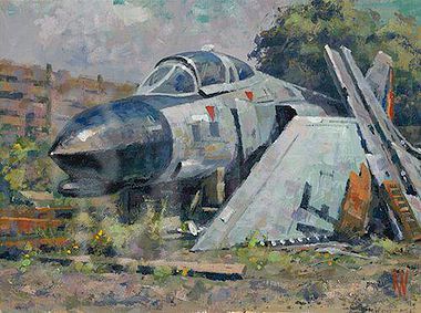 380x283 Phantom F.4 Paintings In Aviation Original Oil Paintings By Keith - Phantom Painting