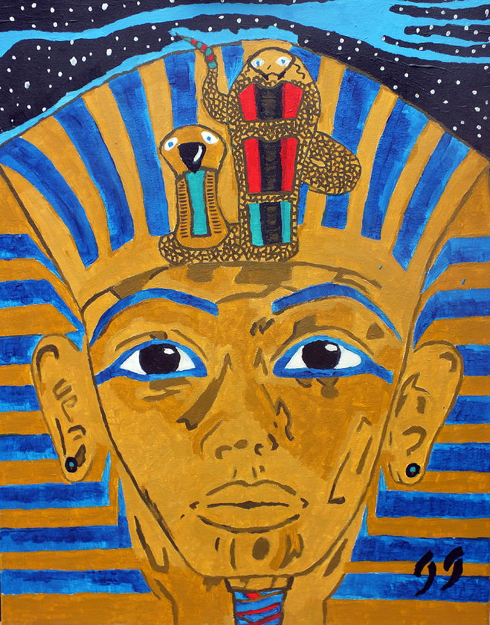 705x900 The Sky Pharaoh Painting By Jeff Harris - Pharaoh Painting