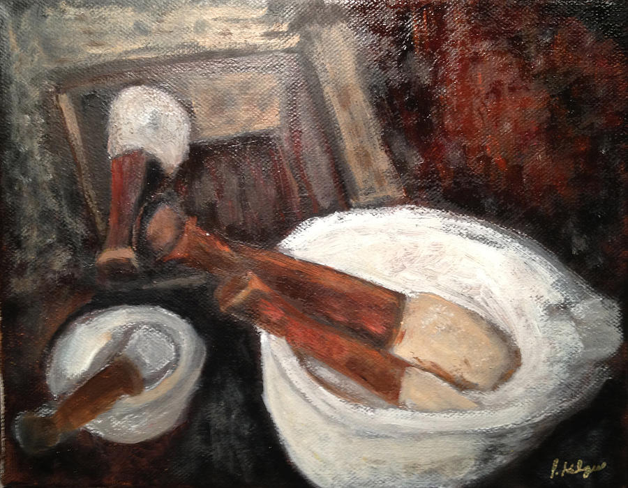 900x700 Pharmacy Painting By Pamela Kilgus - Pharmacy Painting