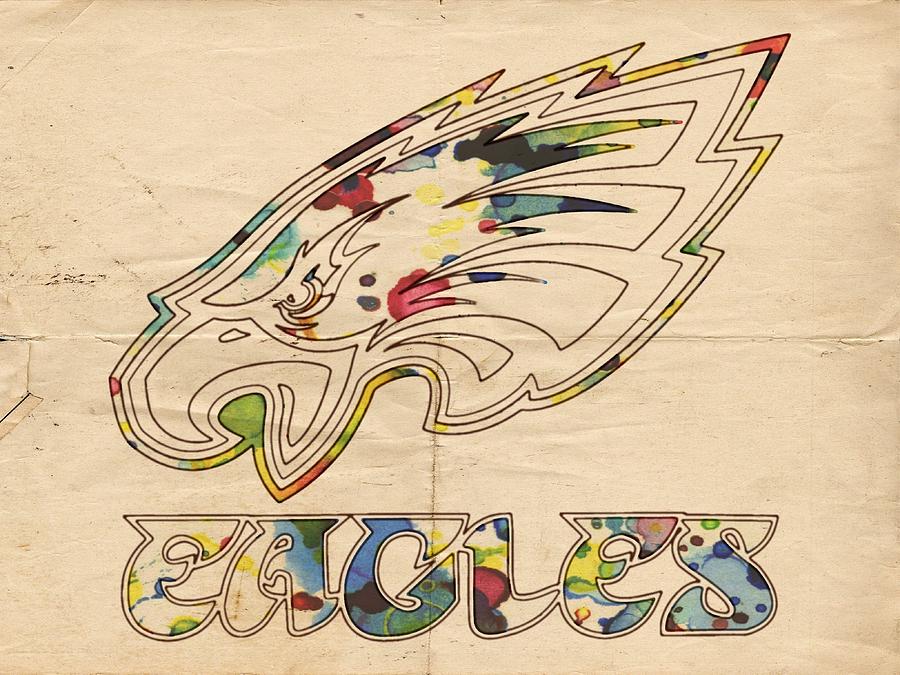 900x675 Philadelphia Eagles Logo Art Painting By Florian Rodarte - Philadelphia Eagles Painting