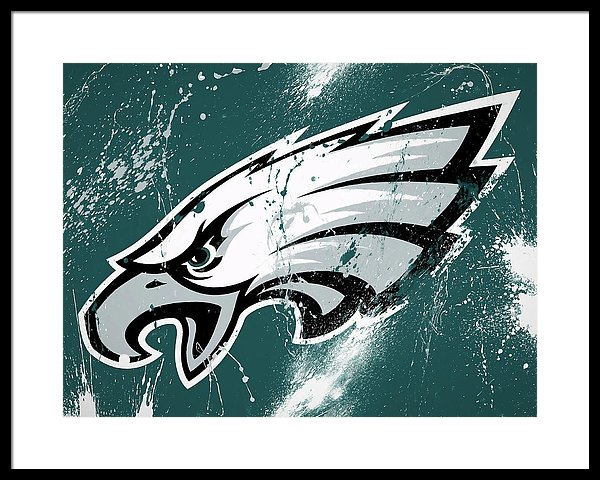 600x480 Philadelphia Eagles Paint Splatter Framed Print By Dan Sproul - Philadelphia Eagles Painting
