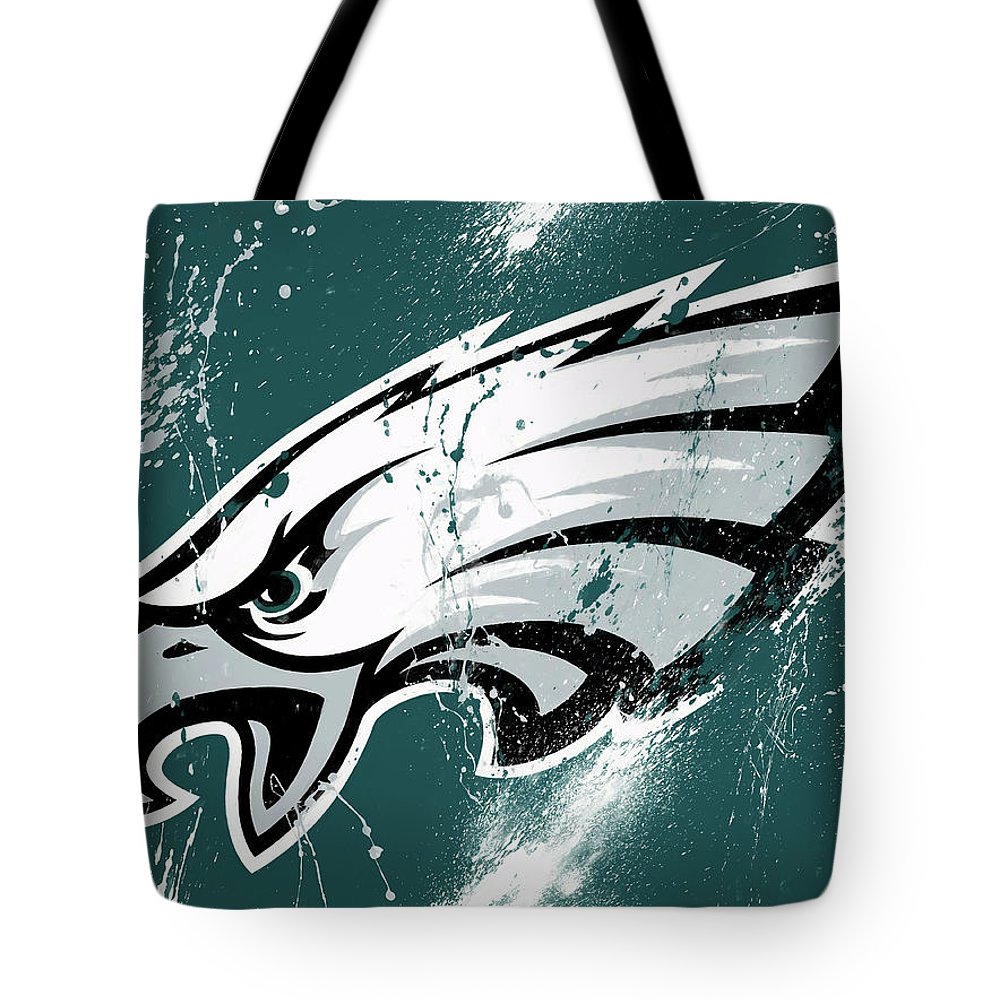1000x1000 Philadelphia Eagles Paint Splatter Tote Bag For Sale By Dan Sproul - Philadelphia Eagles Painting