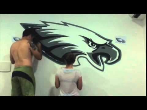 480x360 Speed Painting The Philadelphia Eagles Logo - Philadelphia Eagles Painting
