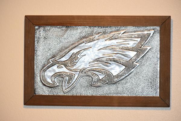 600x400 Handmade Philadelphia Eagles Logo, Nfl Wall Art Made Of Aluminum - Philadelphia Eagles Painting
