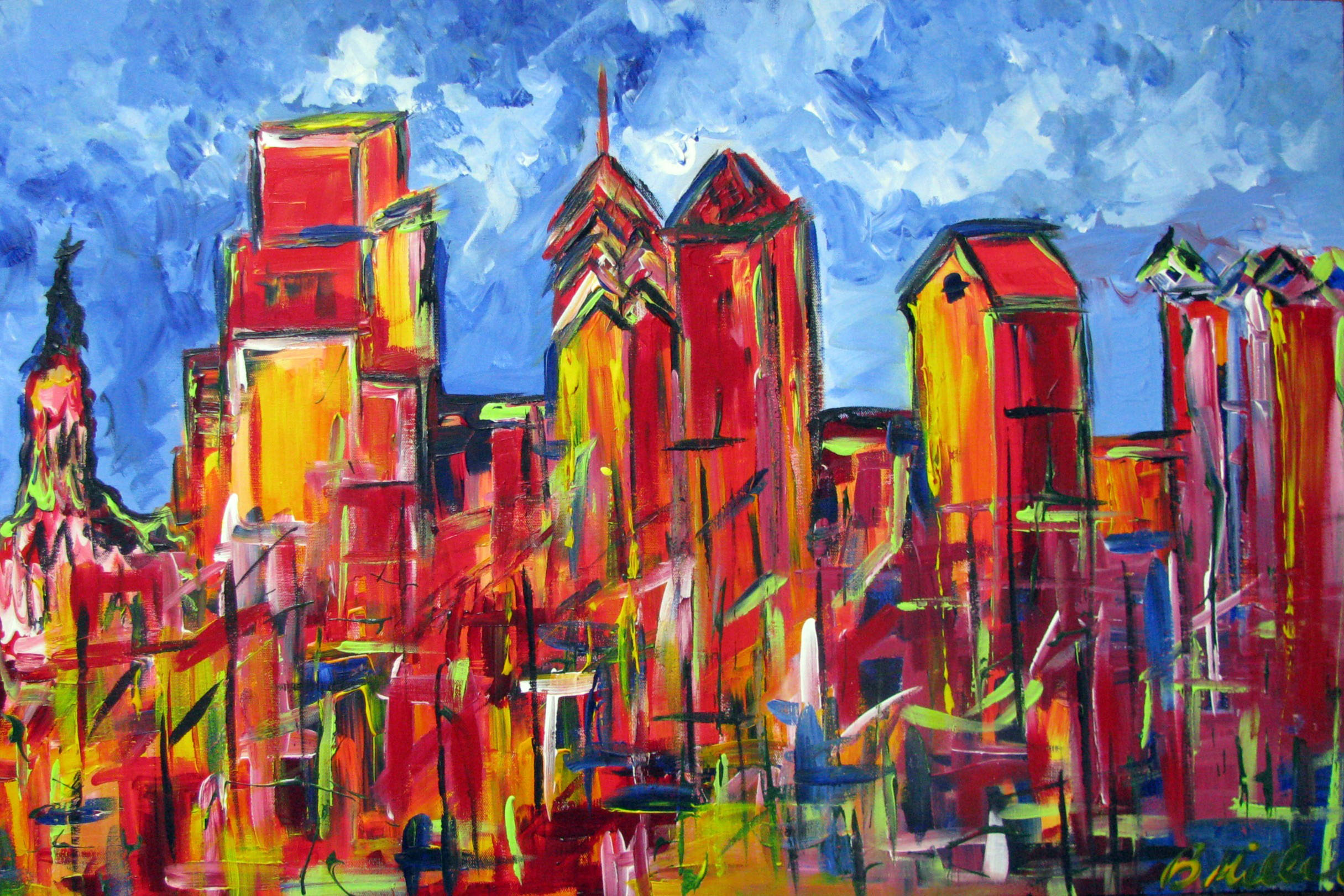 2431x1621 Blog Acha Gallery My Online Art Gallery Inspired By Travel, My - Philadelphia Painting