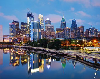 340x270 Philadelphia Skyline Etsy - Philadelphia Skyline Painting