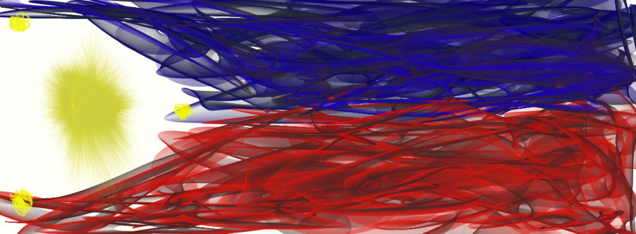 900x331 Philippine Flag By W1ngchiken3 - Philippine Flag Painting