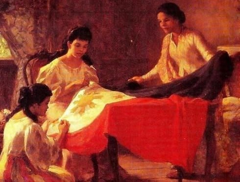 490x372 The Little Known Story Of The Philippine Flag And Three Women Who - Philippine Flag Painting