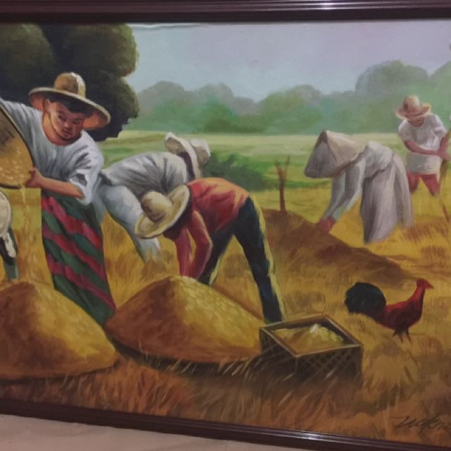 640x640 Philippine Harvest Painting, Design Amp Craft, Artwork On Carousell - Philippine Painting