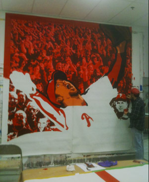 300x366 Help Paint The New Phillies Mural At Mural Arts' Community Paint - Phillies Art Painting