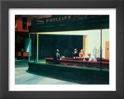 400x320 Buy Art For Less Nighthawks By Edward Hopper Framed Painting Print - Phillies Painting