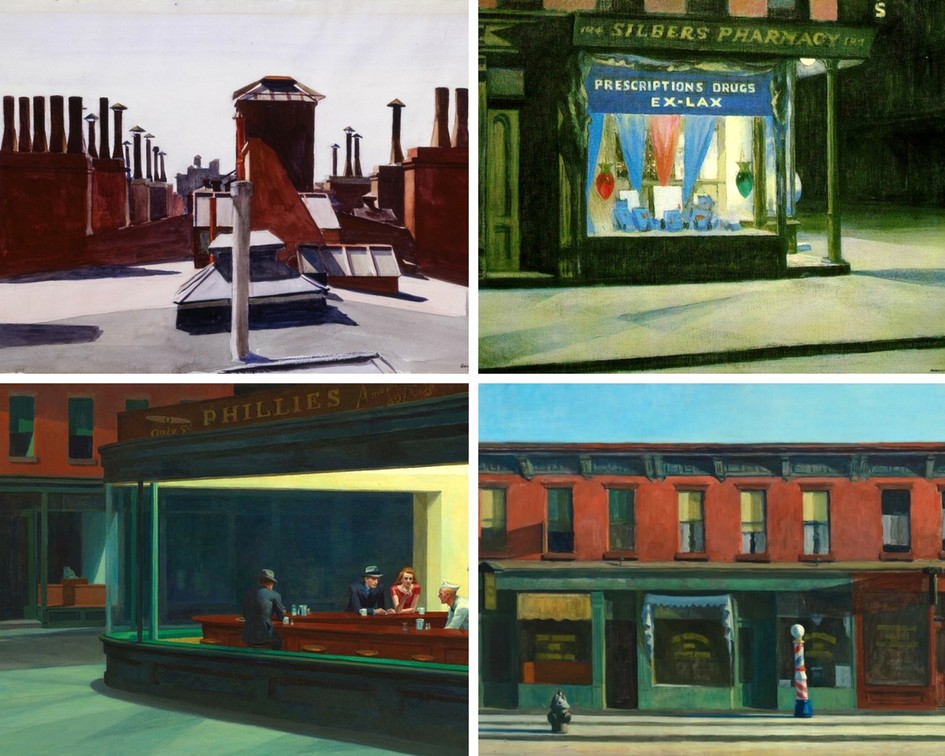 945x756 Edward Hopper's Greenwich Village The Real Life Inspirations - Phillies Painting