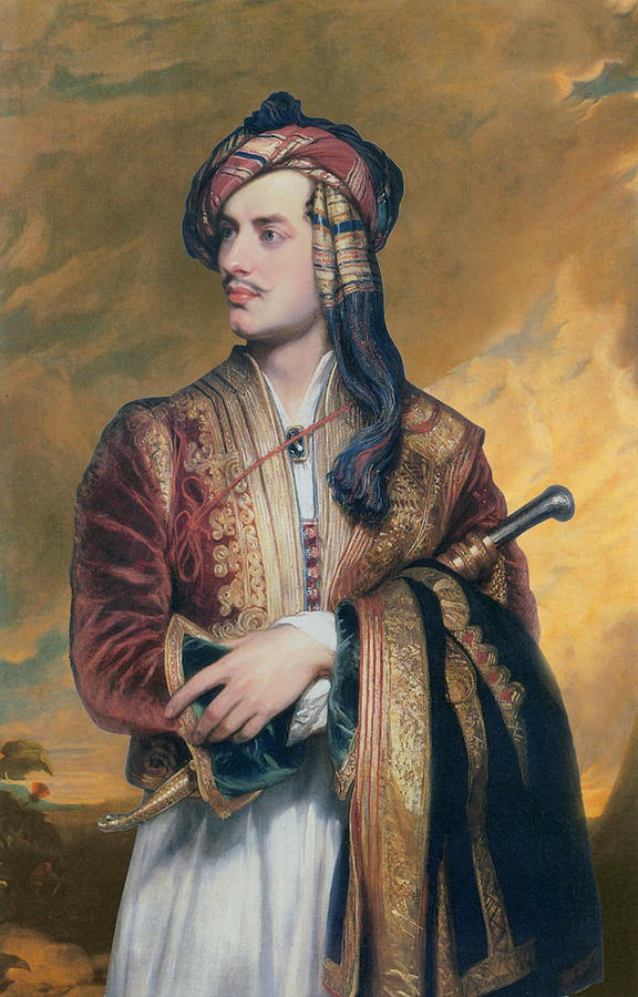 576x900 Lord Byron In Albanian Dress Painting By Thomas Phillips - Phillips Painting