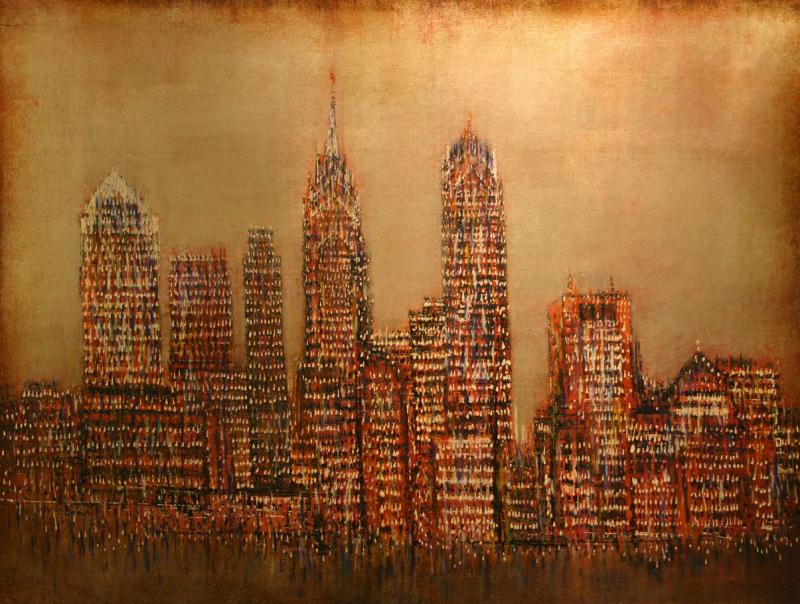 800x604 Philadelphia Skyline - Philly Skyline Painting