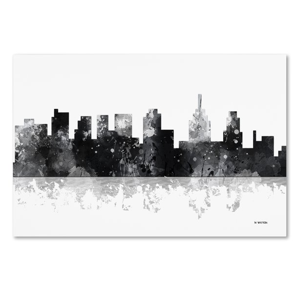 600x600 Trademark Art Philadelphia Skyline Bg 1 By Marlene Watson - Philly Skyline Painting